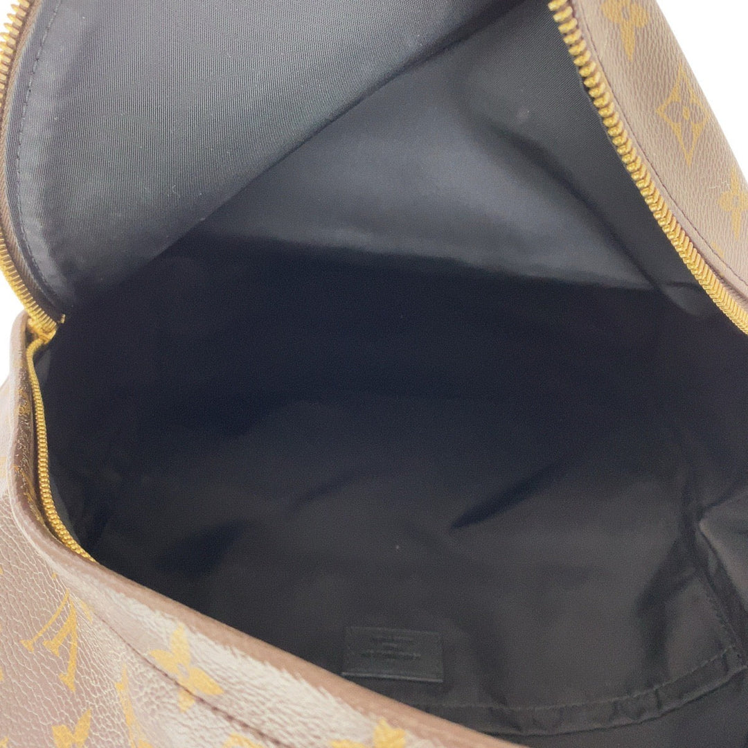 LOUIS VUITTON Backpack M44874 PVC, Leather Brown Gold Metal Backpacks, Daypacks, Backpacks for Men and Women Monogram Palm Springs Backpack MM Women Used Authentic