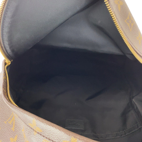 LOUIS VUITTON Backpack M44874 PVC, Leather Brown Gold Metal Backpacks, Daypacks, Backpacks for Men and Women Monogram Palm Springs Backpack MM Women Used Authentic