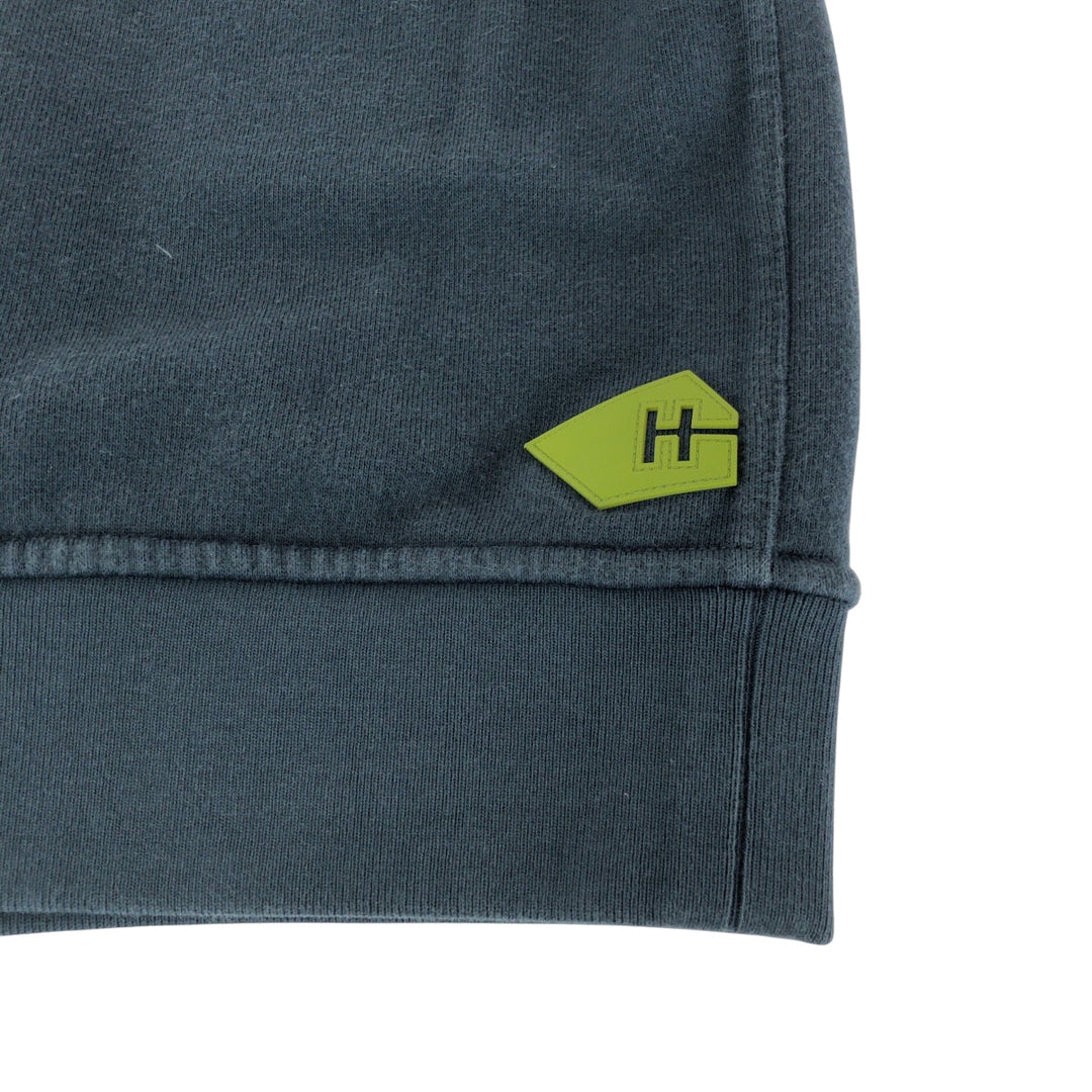 HERMES sweat cotton Dark Green Light Green Sweatshirts Trainers Goscolor mens M Used Authentic