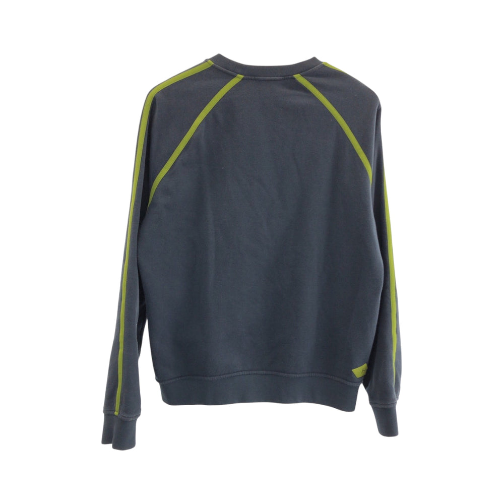 HERMES sweat cotton Dark Green Light Green Sweatshirts Trainers Goscolor mens M Used Authentic