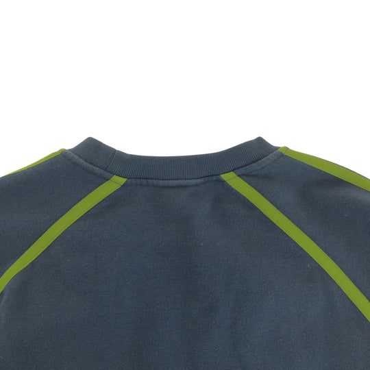 HERMES sweat cotton Dark Green Light Green Sweatshirts Trainers Goscolor mens M Used Authentic