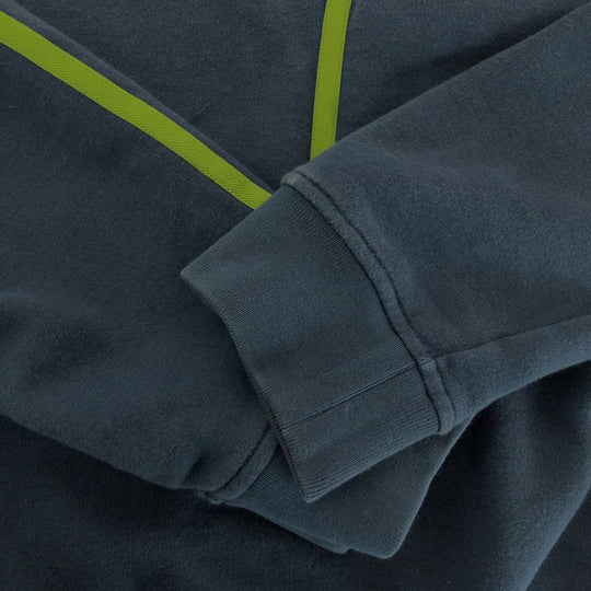 HERMES sweat cotton Dark Green Light Green Sweatshirts Trainers Goscolor mens M Used Authentic