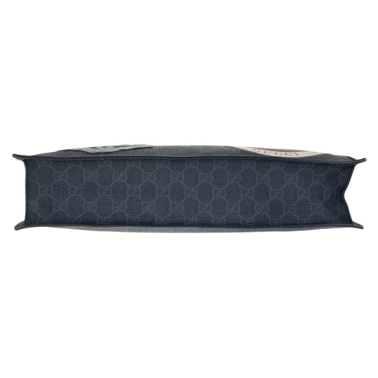 GUCCI Tote Bag 495559 GG Supreme canvas, leather Black Black Multicolor SilverMetal Tote Bag Shoulder Bag 2way Sherry Line Courier Emblem embroidery mens Used Authentic