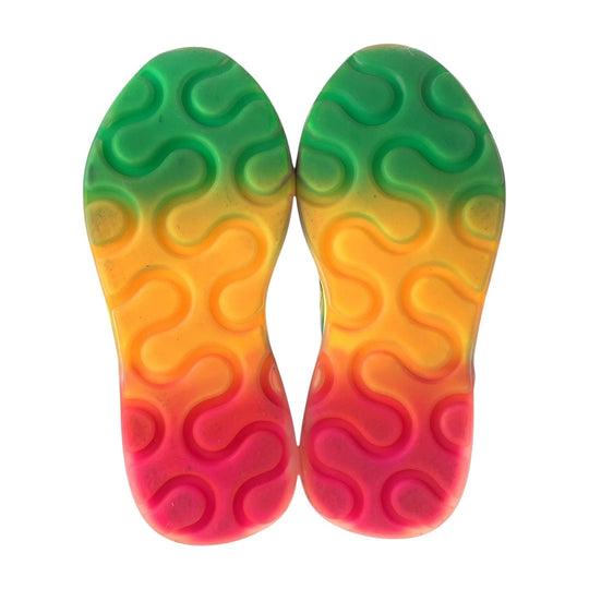 Stella McCartney sneakers Polyester, Rubber Multicolor Rainbow Yellow Women 39 Used Authentic