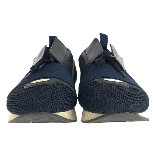 BALENCIAGA sneakers Leather, Nylon, Polyamide Navy black sneakers Women 40 Used Authentic