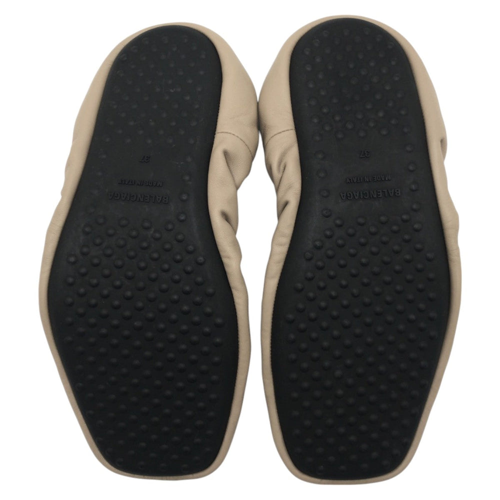 BALENCIAGA Ballet shoes leather beige Ballet shoes flat shoes Women 37in Used Authentic