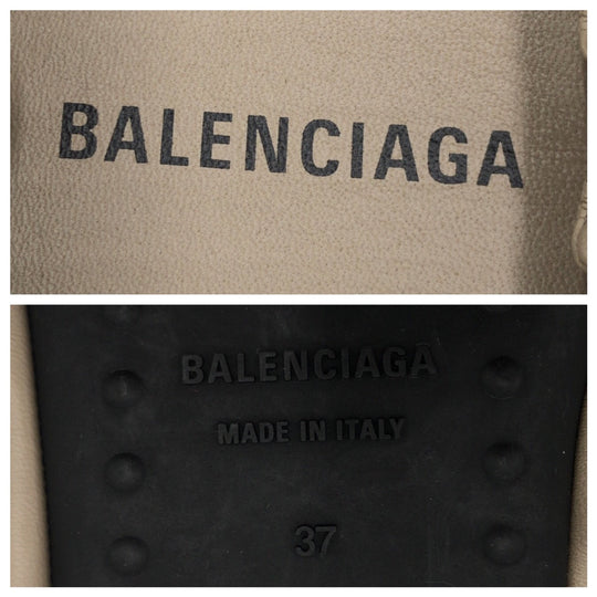BALENCIAGA Ballet shoes leather beige Ballet shoes flat shoes Women 37in Used Authentic