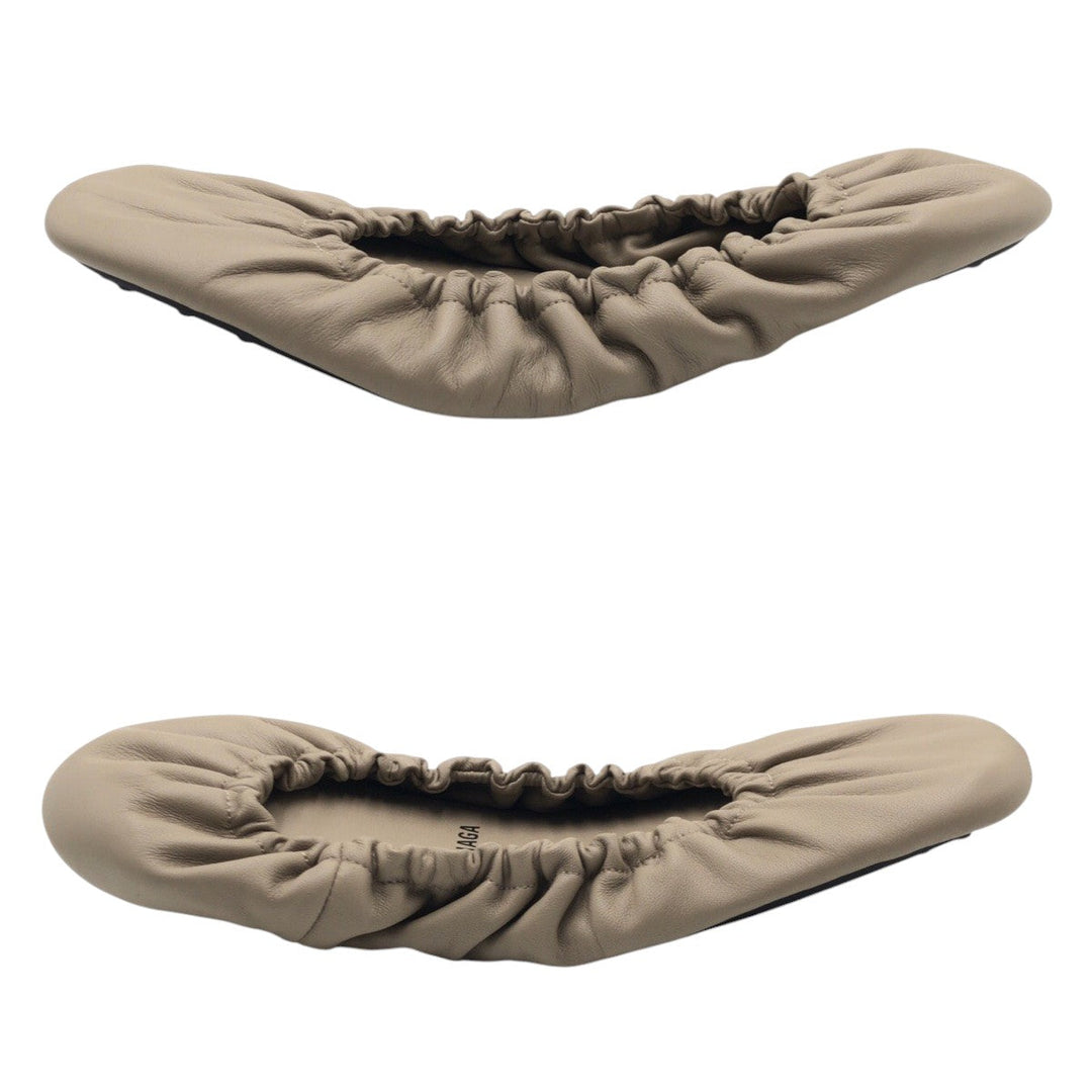 BALENCIAGA Ballet shoes leather beige Ballet shoes flat shoes Women 37in Used Authentic