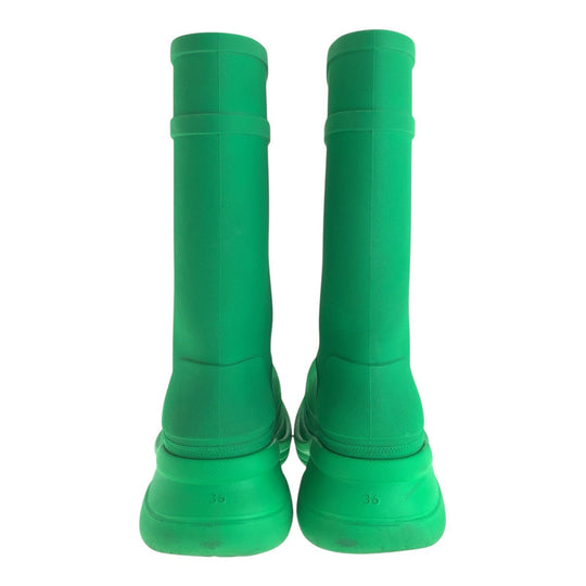 BALENCIAGA boots rubber green boots Crocs collaboration Women 36 Used Authentic