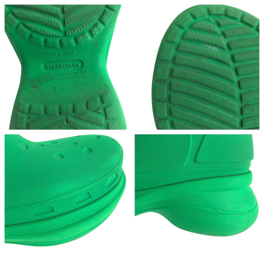 BALENCIAGA boots rubber green boots Crocs collaboration Women 36 Used Authentic