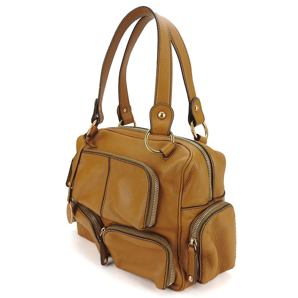 TOD�fS Handbag leather Brown Women Used Authentic