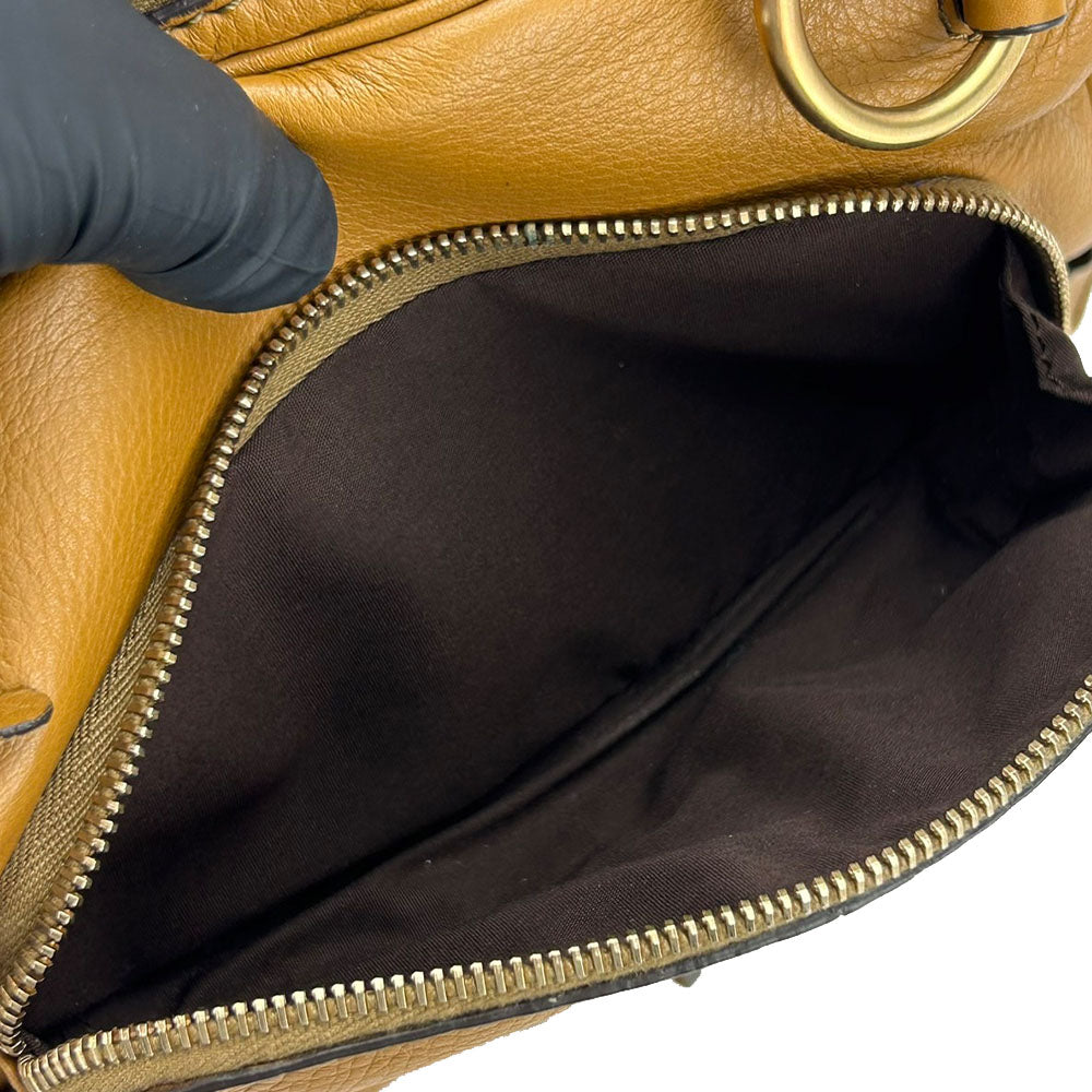 TOD�fS Handbag leather Brown Women Used Authentic