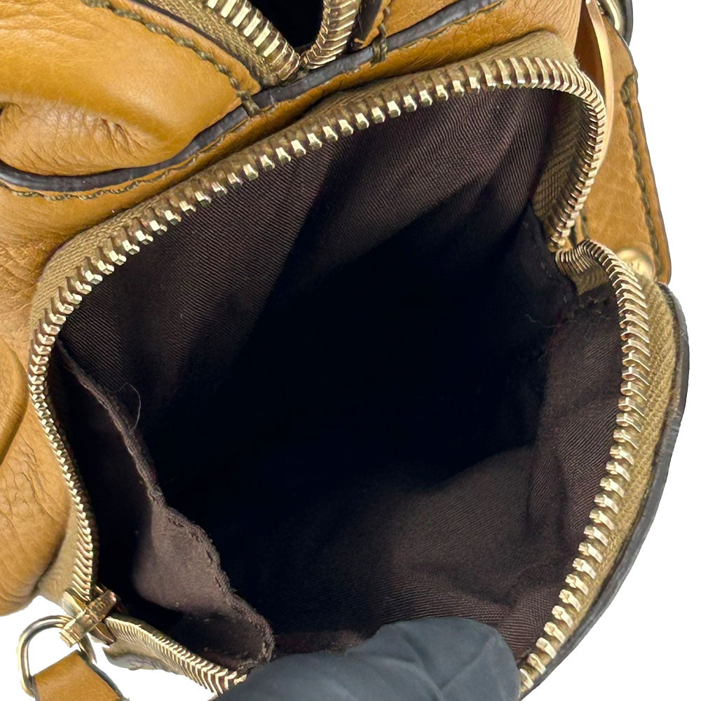 TOD�fS Handbag leather Brown Women Used Authentic