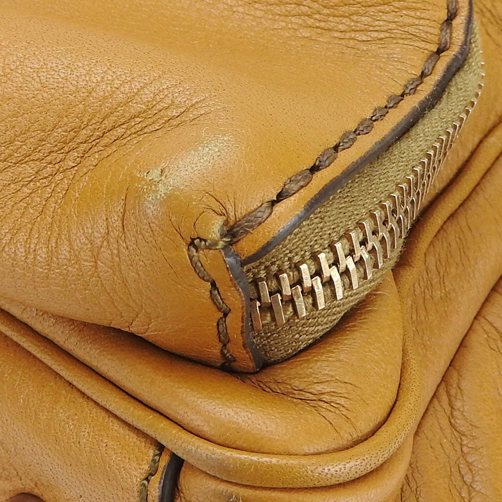 TOD�fS Handbag leather Brown Women Used Authentic