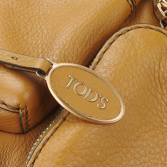 TOD�fS Handbag leather Brown Women Used Authentic