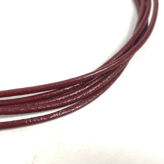 BVLGARI choker leather Brown 5-row logo unisex(Unisex) Used Authentic