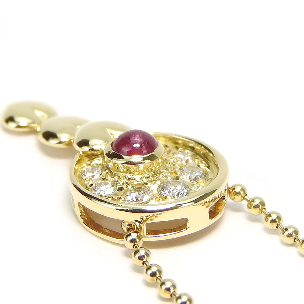 Christian Dior Necklace 18K Yellow Gold, Ruby, Diamond gold Women Used Authentic