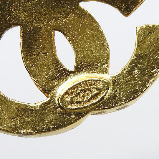 CHANEL Brooch metal gold Women Used Authentic