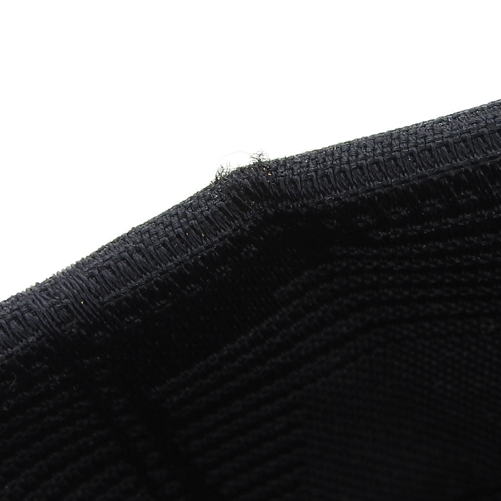 CHANEL Tote Bag Jacquard nylon black New travel line MM Women Used Authentic