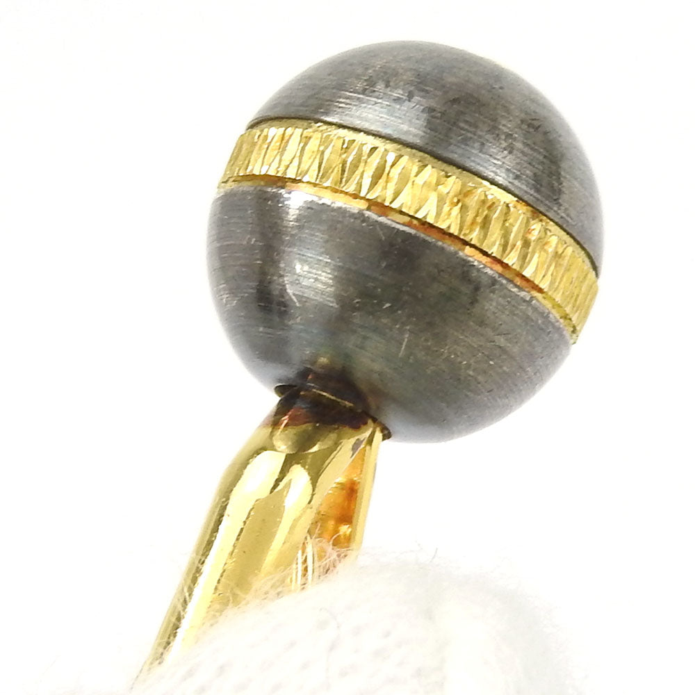 Dunhill cuffs Metal, Plastic gold mens Used Authentic