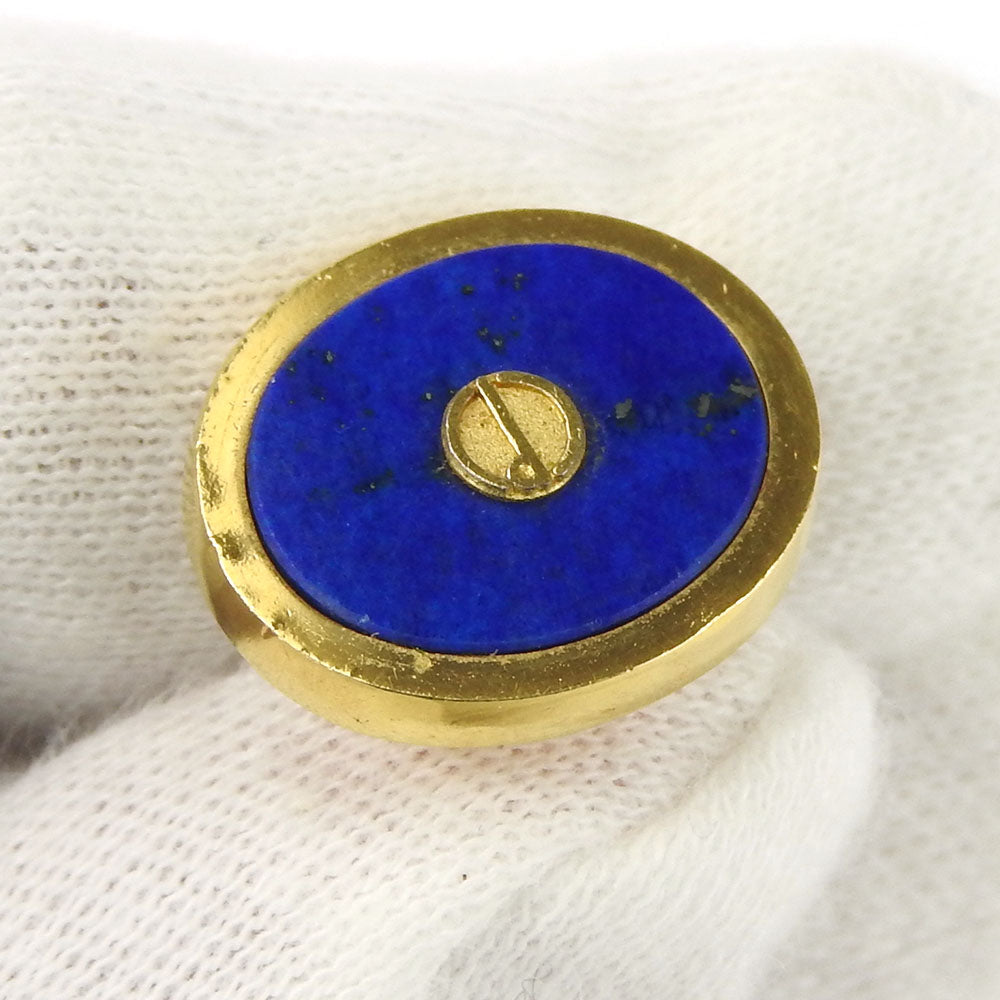 Dunhill cuffs Lapis Lazuli, Metal gold mens Used Authentic