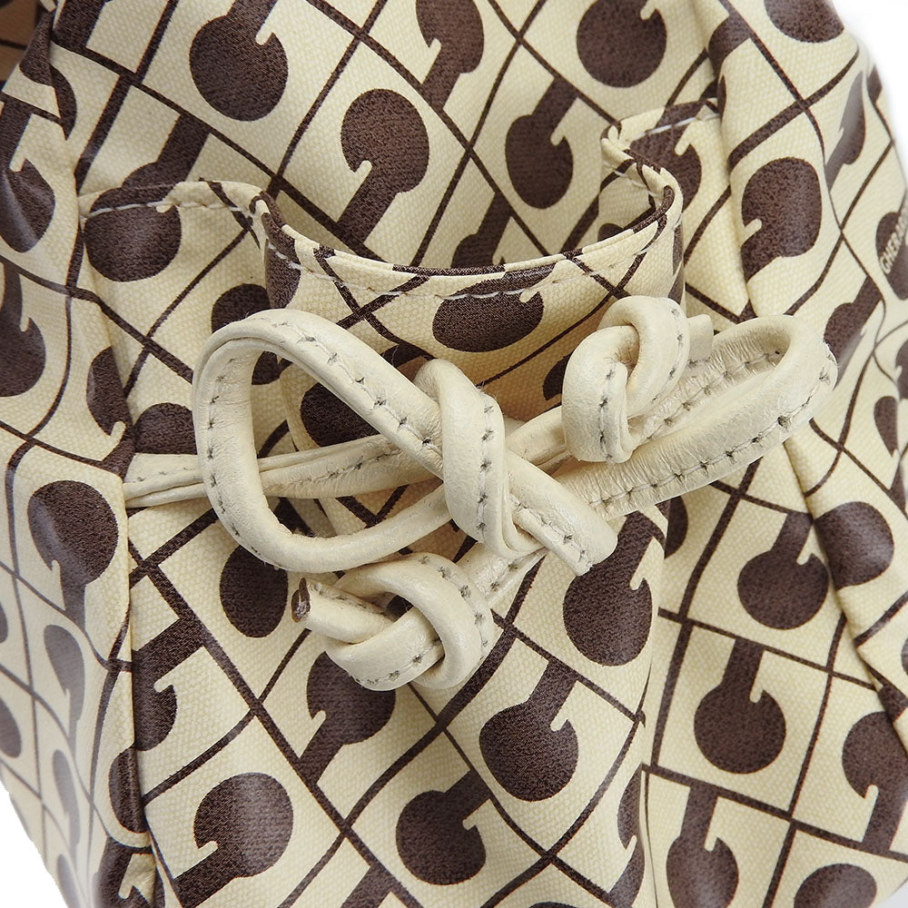 GHERARDINI Tote Bag Leather, Polyurethane white Women Used Authentic