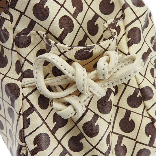 GHERARDINI Tote Bag Leather, Polyurethane white Women Used Authentic