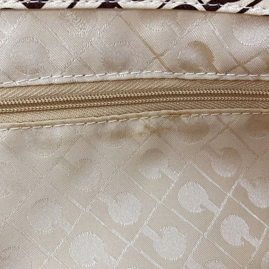 GHERARDINI Tote Bag Leather, Polyurethane white Women Used Authentic