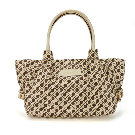 GHERARDINI Tote Bag Leather, Polyurethane white Women Used Authentic