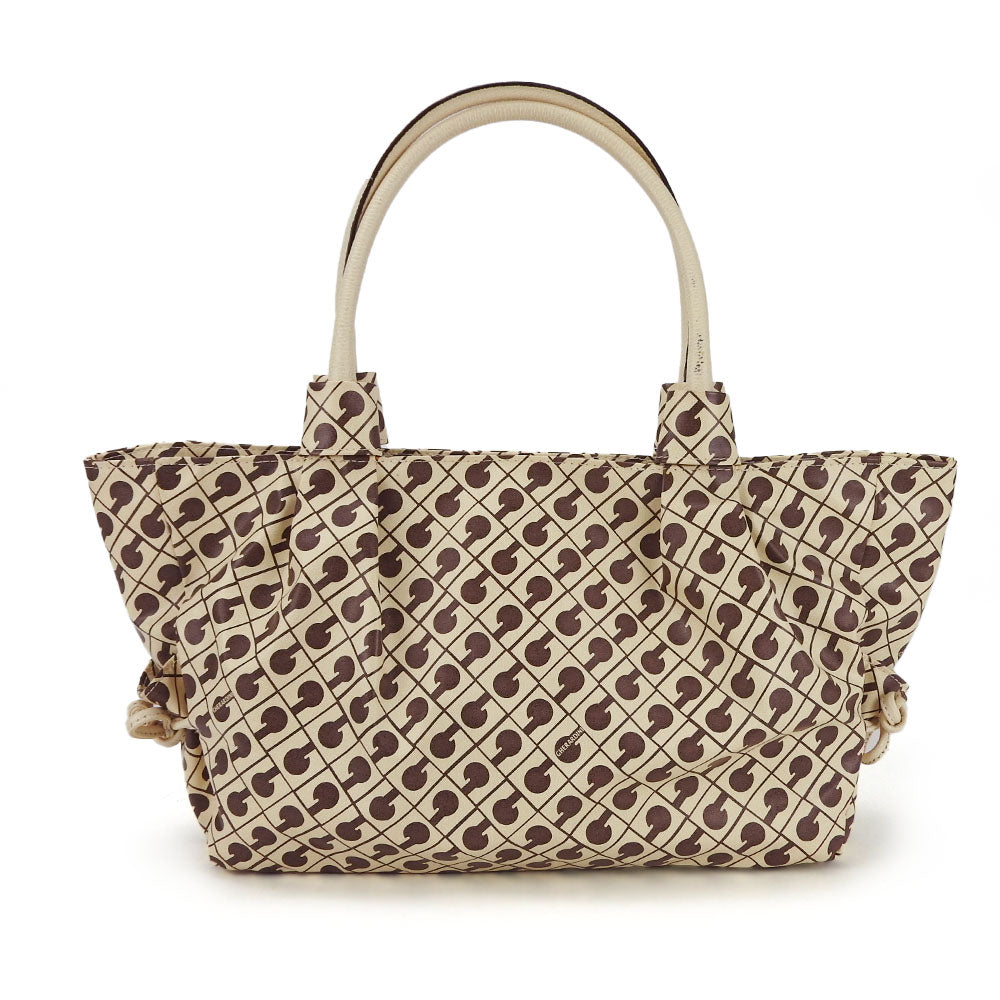 GHERARDINI Tote Bag Leather, Polyurethane white Women Used Authentic