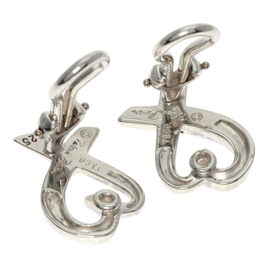 TIFFANY&Co. Earring SV Silver Loving heart Women Used Authentic