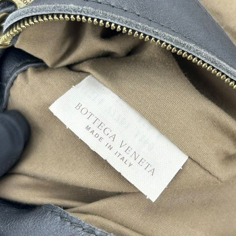 BOTTEGAVENETA Shoulder Bag 161314 leather gray INTRECCIATO unisex(Unisex) Used Authentic