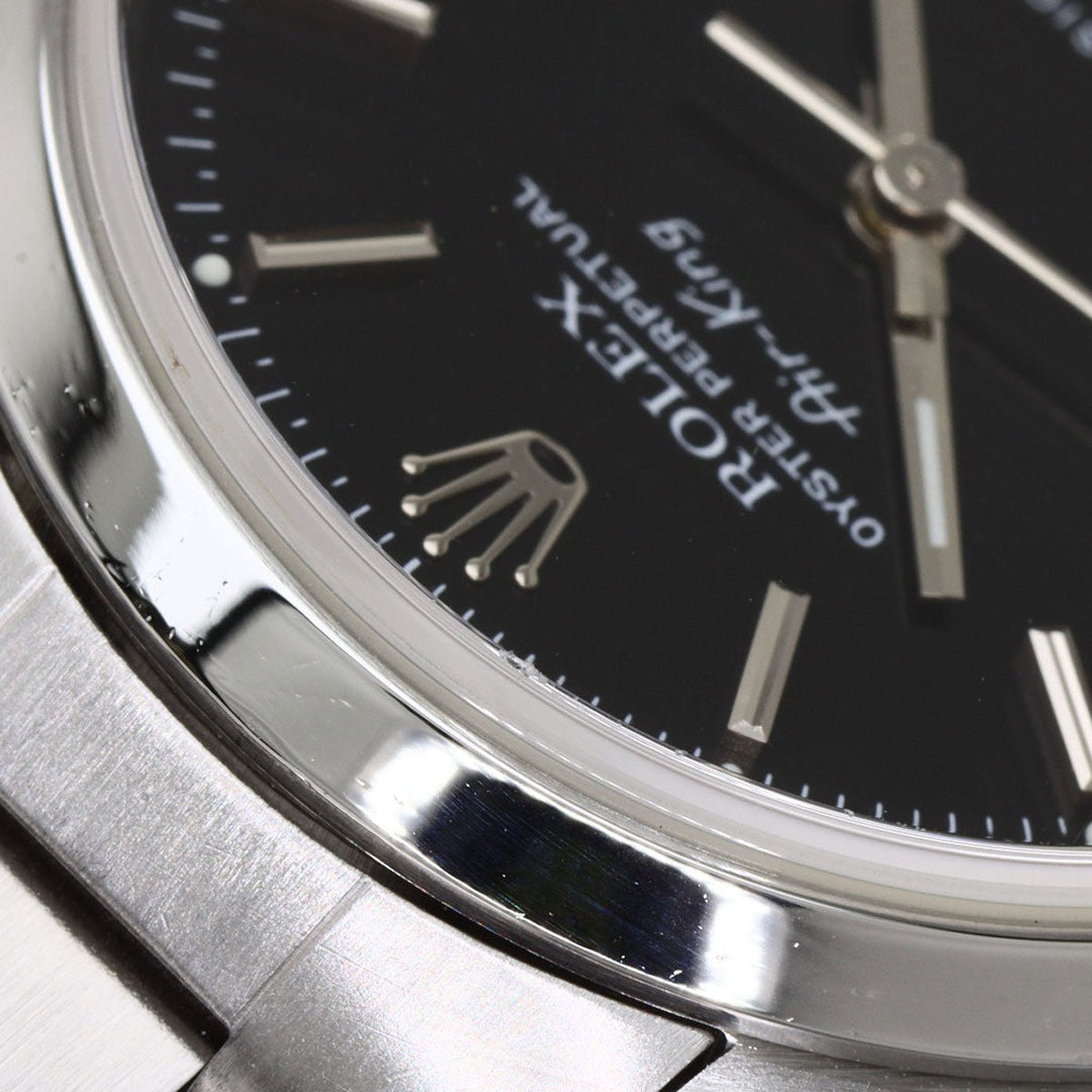 ROLEX Watches Mechanical Automatic 14000M Stainless Steel Silver Air king black dial