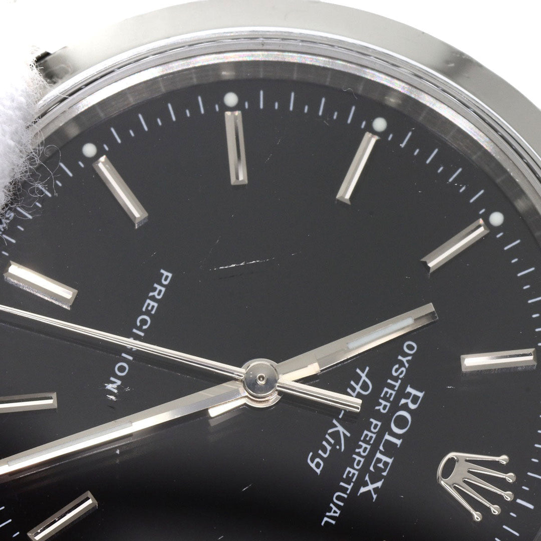 ROLEX Watches Mechanical Automatic 14000M Stainless Steel Silver Air king black dial