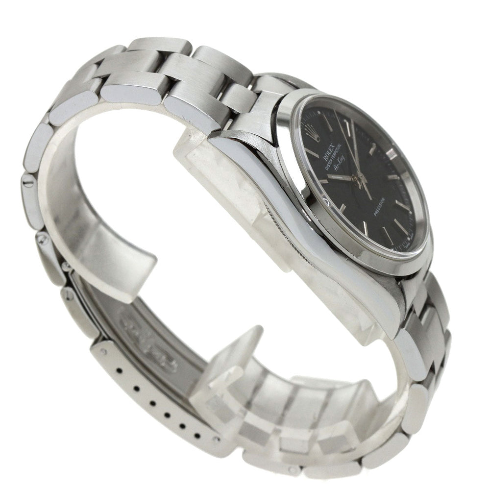 ROLEX Watches Mechanical Automatic 14000M Stainless Steel Silver Air king black dial