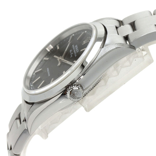 ROLEX Watches Mechanical Automatic 14000M Stainless Steel Silver Air king black dial