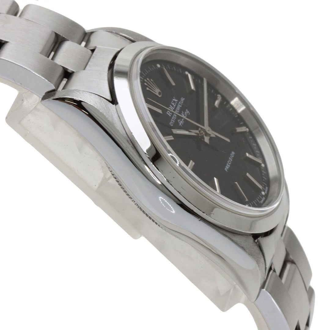 ROLEX Watches Mechanical Automatic 14000M Stainless Steel Silver Air king black dial