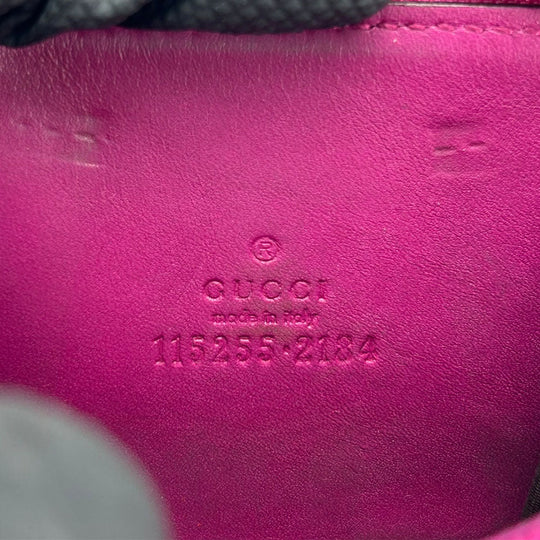 GUCCI Coin case 115255 GG canvas, leather beige Women Used Authentic