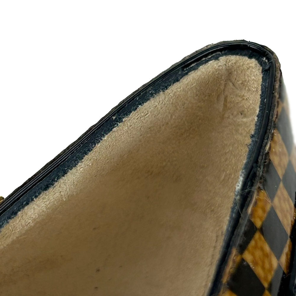 LOUIS VUITTON pumps enamel Brown Women 34 1/2 Used Authentic
