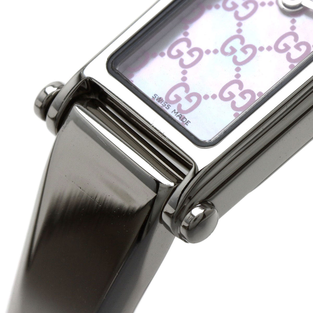 GUCCI Watches Quartz 1500L Stainless Steel , Stainless Steel Silver Square Face 1P Diamond shell dial Women Used Authentic