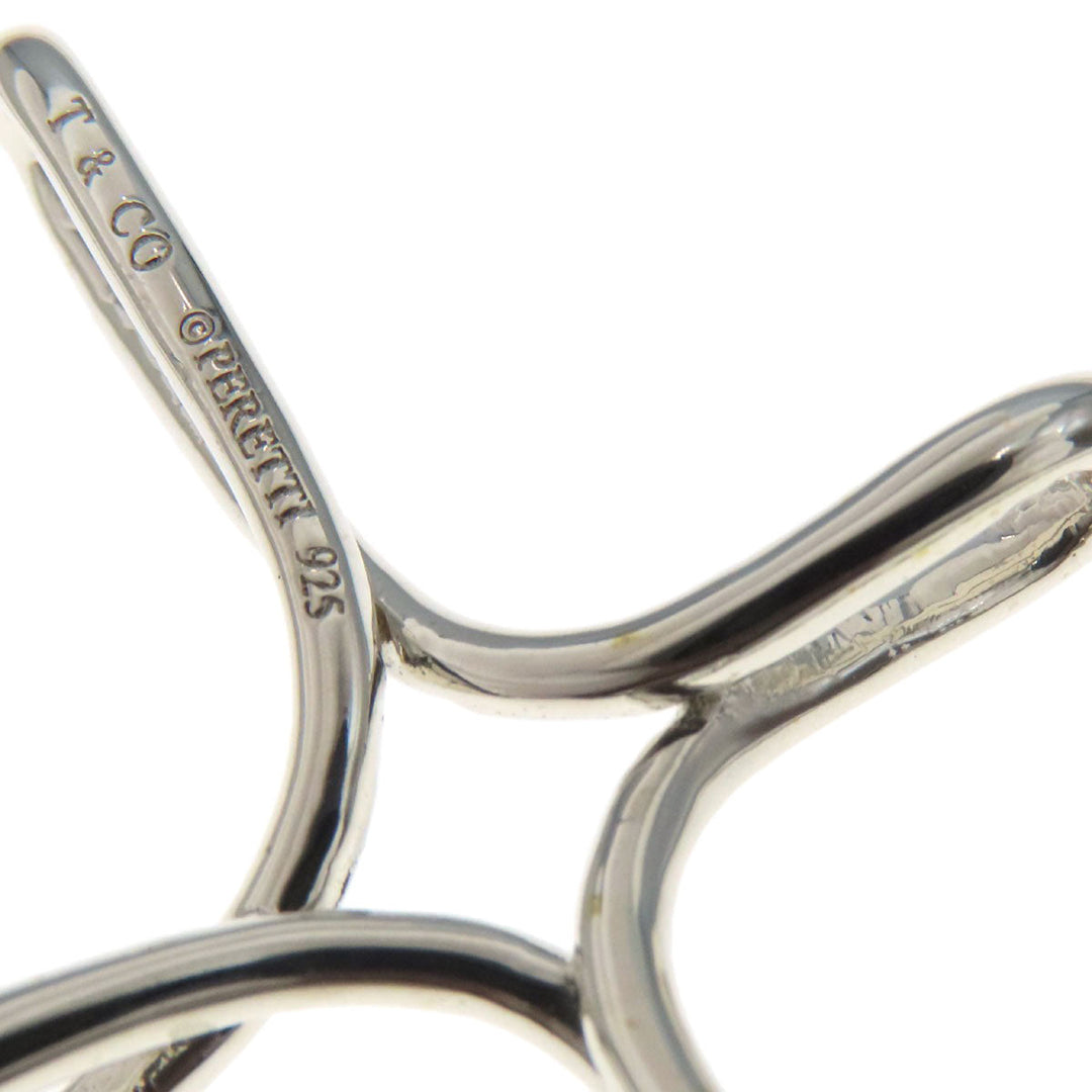 TIFFANY&Co. Necklace SV Silver Open cross Women Used Authentic