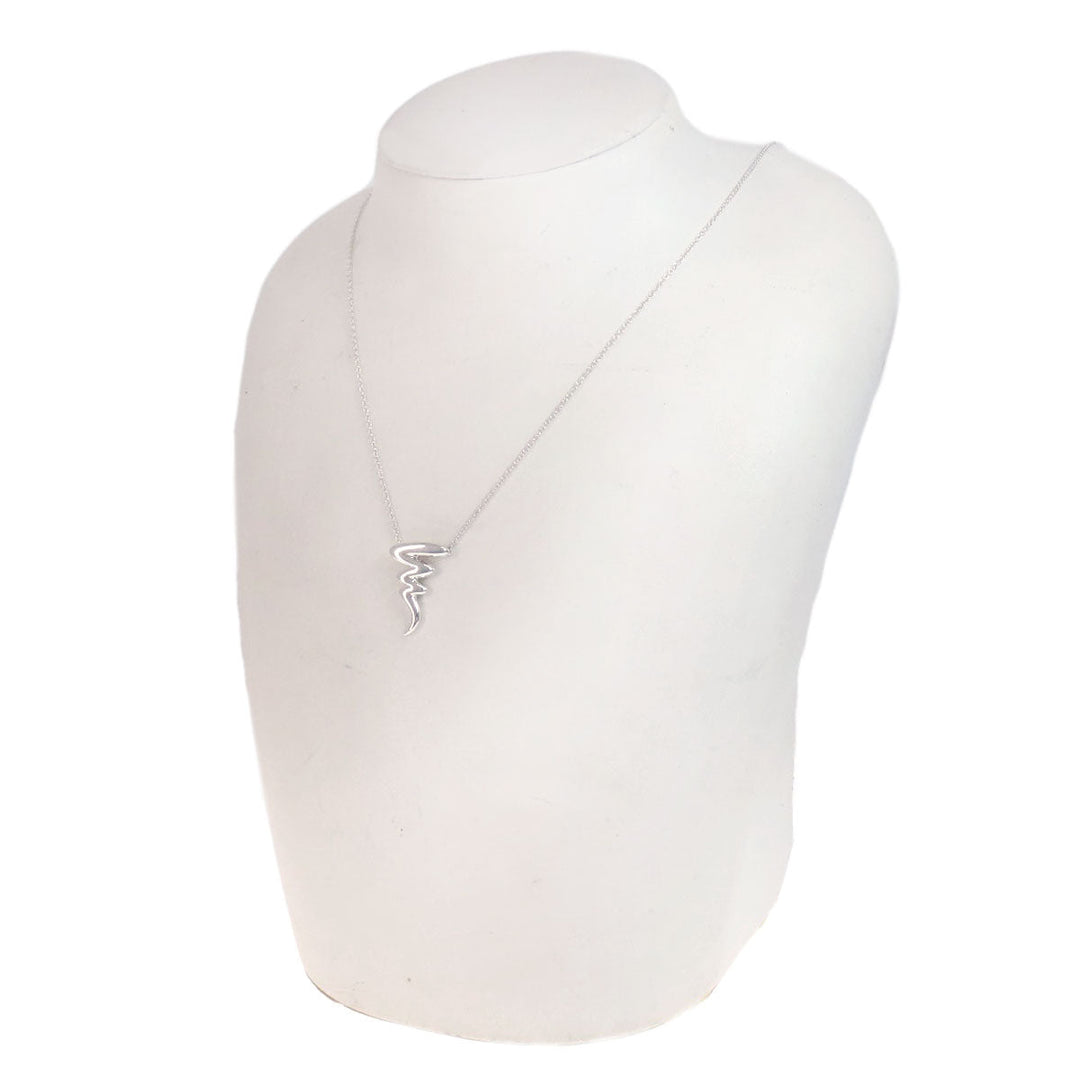 TIFFANY&Co. Necklace SV Silver Scribble Paloma Picasso Women Used Authentic