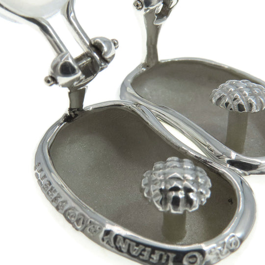 TIFFANY&Co. Earring SV Silver TIFFANY&Co.Bean Medium Women Used Authentic