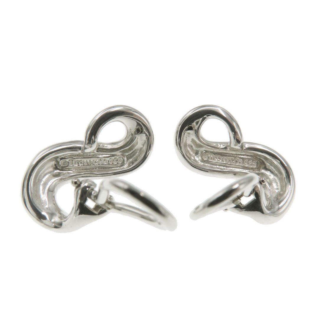 TIFFANY&Co. Earring SV Silver Infinity Women Used Authentic
