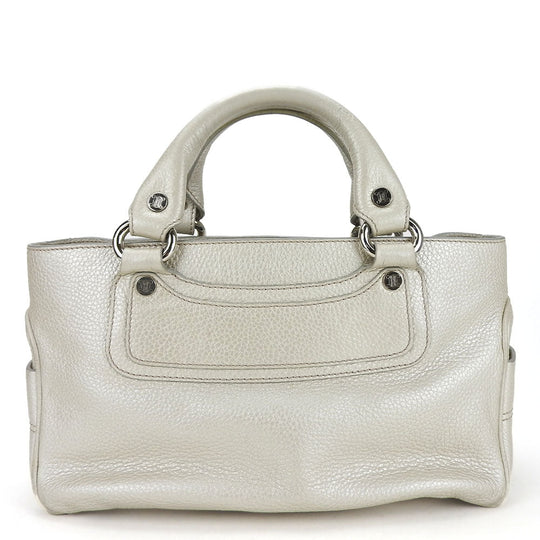 CELINE Handbag 134023NGR leather gold Women Used Authentic