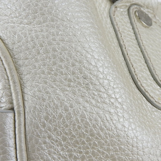CELINE Handbag 134023NGR leather gold Women Used Authentic
