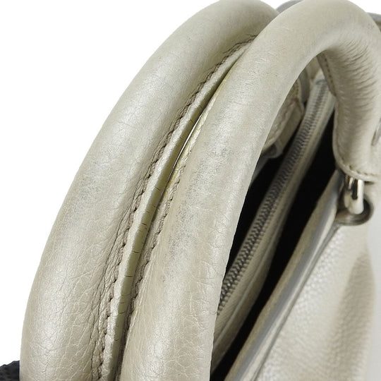 CELINE Handbag 134023NGR leather gold Women Used Authentic
