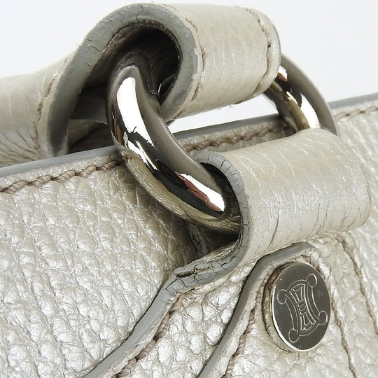 CELINE Handbag 134023NGR leather gold Women Used Authentic