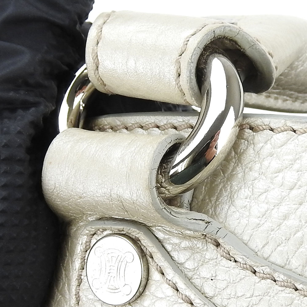 CELINE Handbag 134023NGR leather gold Women Used Authentic
