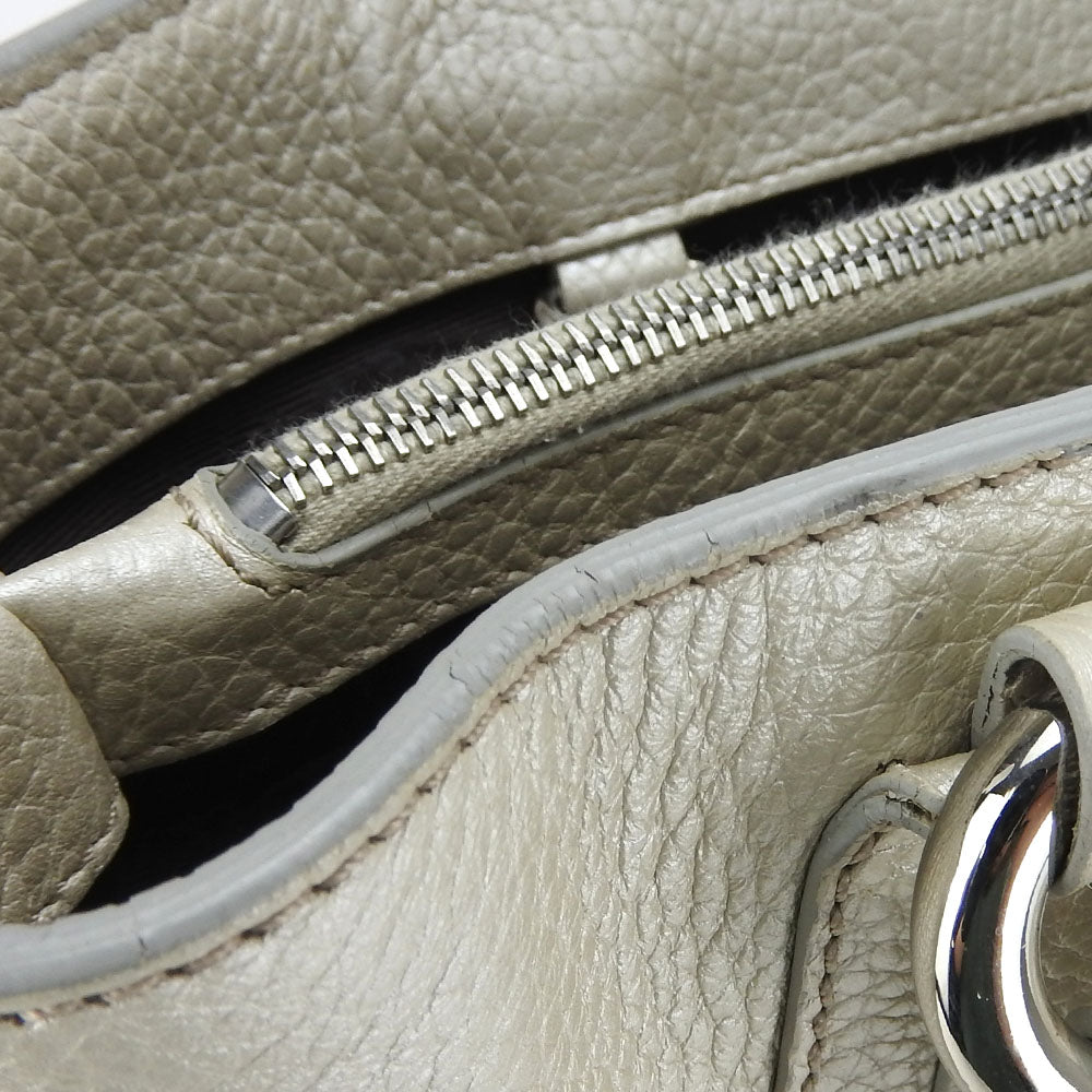CELINE Handbag 134023NGR leather gold Women Used Authentic